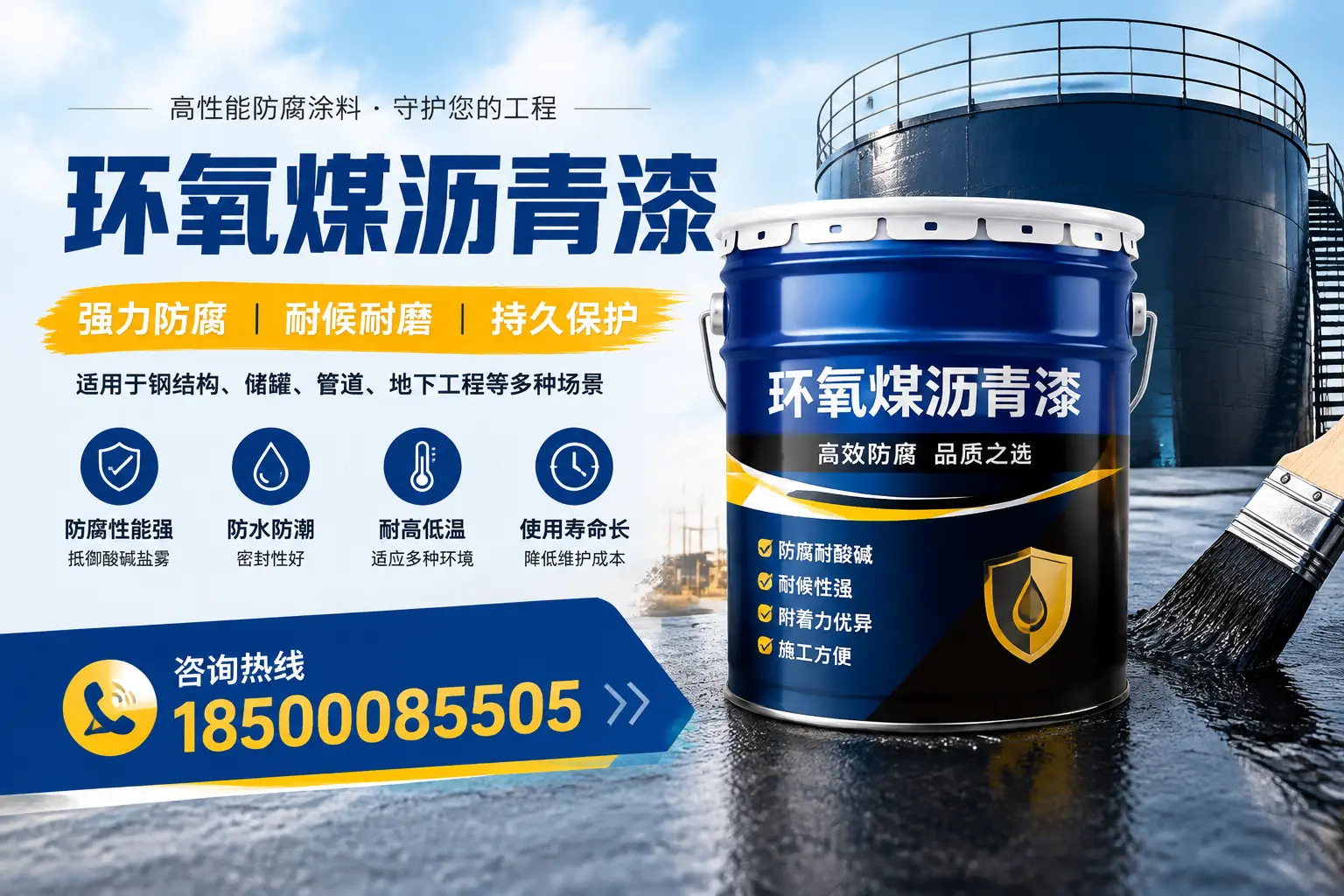 环氧煤沥青漆在工业中的应用，阳泉企业的选择